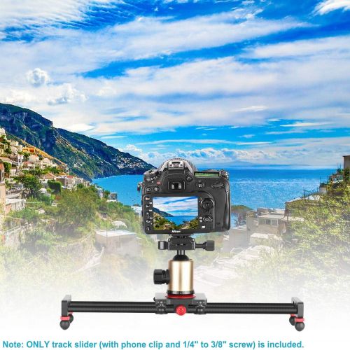 니워 [아마존 핫딜]  [아마존핫딜]Neewer Camera Slider Carbon Fiber Dolly Rail, 16 inches/40 Centimeters with 4 Bearings for Smartphone Nikon Canon Sony Camera 12lbs Loading