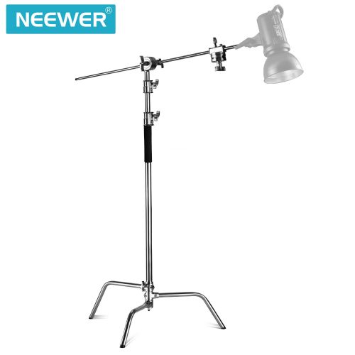 니워 [아마존 핫딜] [아마존핫딜]Neewer 2 Pieces Heavy Duty Max Height 10 feet/3 meters Adjustable Light Stand with 4 feet/1.2 meters Holding Arm and Grip Head Kit for Studio Video Reflector,Monolight and Other Ph