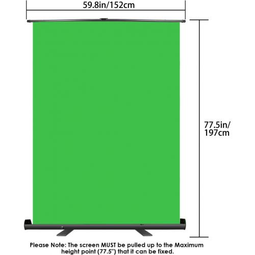 니워 [아마존 핫딜] [아마존핫딜]Neewer Green Screen Backdrop, Pull-up Style, Portable Collapsible Chromakey Background with Auto-locking Frame, Wrinkle-resistant Fabric,Solid Aluminium Base, for Photo Video, Live