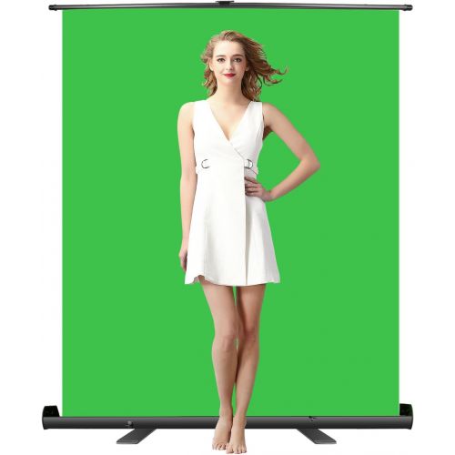 니워 [아마존 핫딜] [아마존핫딜]Neewer Green Screen Backdrop, Pull-up Style, Portable Collapsible Chromakey Background with Auto-locking Frame, Wrinkle-resistant Fabric,Solid Aluminium Base, for Photo Video, Live