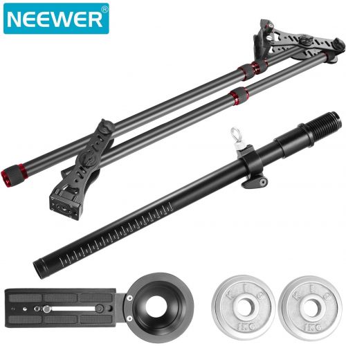 니워 [아마존 핫딜] [아마존핫딜]Neewer 70 inches/177 Centimeters Aluminum Alloy Jib Arm Camera Crane with 1/4 and 3/8-inch Quick Shoe Plate, Counter Weight for DSLR Video Cameras，Load up to 8 kilograms/17.6 pound