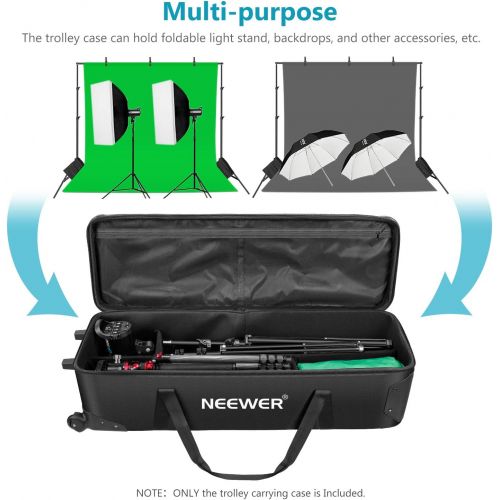 니워 [아마존핫딜][아마존 핫딜] Neewer Professional Camera Trolley Case[44.8x14.1x12.6][Two Ways to Carry][Spinner Wheels][Multipurpose][Great Capacity]
