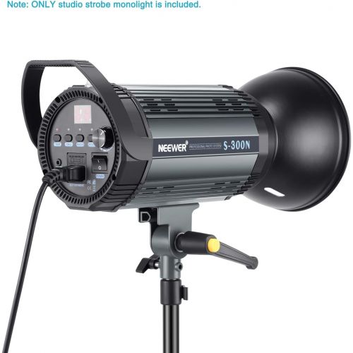 니워 [아마존 핫딜] [아마존핫딜]Neewer S300N Professional Studio Monolight Strobe Flash Light-300W 5600K with Modeling Lamp,Aluminium Alloy Professional Speedlite for Indoor Studio Location Model Photography and