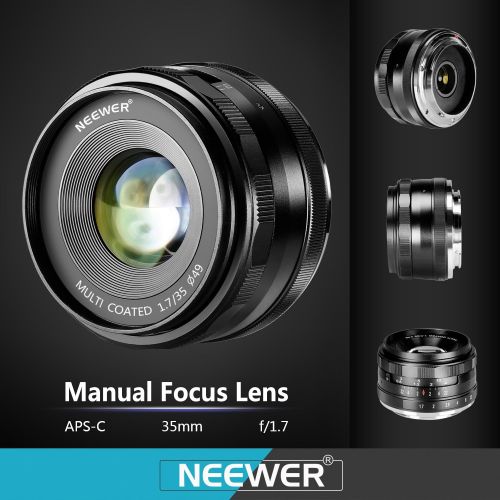 니워 [아마존핫딜][아마존 핫딜] Neewer 35mm F/1.7 Large Aperture Manual Prime Fixed Lens APS-C for Sony E-Mount Digital Mirrorless Cameras A7III,A9,NEX 3,3N,5,NEX 5T,NEX 5R,NEX 6,7,A5000,A5100,A6000,A6100,A6300,A