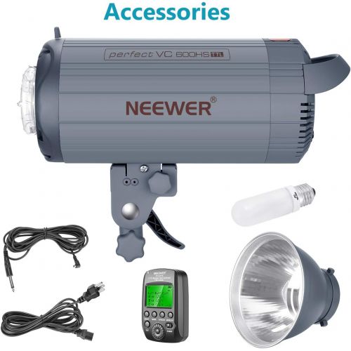 니워 [아마존핫딜][아마존 핫딜] Neewer 600W TTL HSS 1/8000s GN86 Studio Strobe Flash Light Monolight with 2.4G Wireless Trigger for Nikon DSLR Cameras，Recycle 0.6 Sec, Bowens Mount for Indoor Studio Portrait Phot