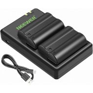 [아마존 핫딜] Neewer EN-EL15 EN-EL15A Battery Charger Set Compatible with Nikon d750, d7200, d7500, d850, d610, d500, MH-25a, d7200, z6, d810 Batteries (2-Pack, Micro USB Port, 2100mAh)