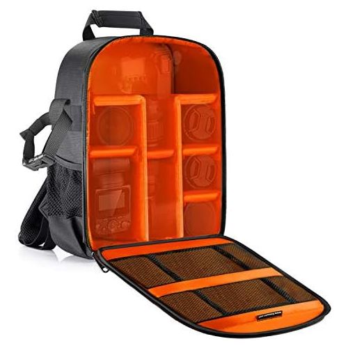 니워 [아마존베스트]Neewer Camera Case Waterproof Shockproof 11.8x5.5x14.6 inches/30x14x37 centimeters Camera Backpack Bag with Tripod Holder for DSLR, Mirrorless Camera, Flash or Other Accessories(Or