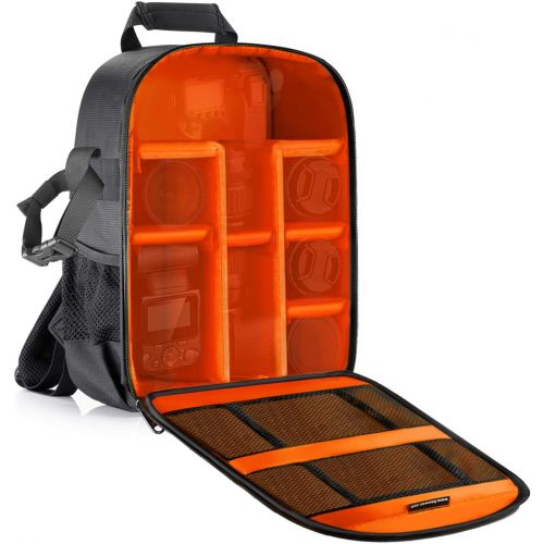 니워 [아마존베스트]Neewer Camera Case Waterproof Shockproof 11.8x5.5x14.6 inches/30x14x37 centimeters Camera Backpack Bag with Tripod Holder for DSLR, Mirrorless Camera, Flash or Other Accessories(Or