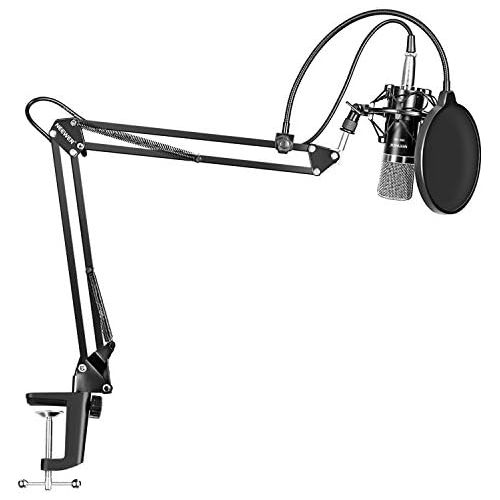 니워 [아마존베스트]Neewer NW-700 Professional Studio Broadcasting Recording Condenser Microphone & NW-35 Adjustable Recording Microphone Suspension Scissor Arm Stand with Shock Mount and Mounting Cla