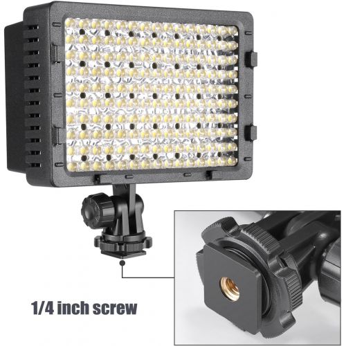 니워 [아마존베스트]NEEWER 160 LED CN-160 Dimmable Ultra High Power Panel Digital Camera / Camcorder Video Light, LED Light for Canon, Nikon, Pentax, Panasonic,SONY, Samsung and Olympus Digital SLR Ca