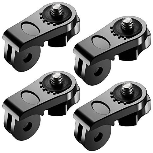 니워 [아마존베스트]Neewer Universal Conversion Adapter (1/4 Inch 20) Mini Tripod Screw Mount Fixing GoPro 5 6 7Accessories to Sony Olympus DJI OSMO Action and Other Action Cameras(4 Pack)