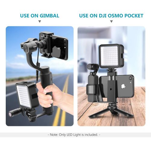 니워 [아마존베스트]Neewer Ultra Bright Mini LED Video Light - 81 Dimmable High Power LED Panel Video Light Compatible with DJI Ronin-S OSMO Mobile 2 Zhiyun WEEBILL Smooth 4 Gimbal Canon Nikon Sony DS