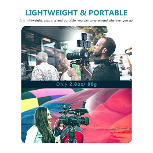 니워 [아마존베스트]Neewer Ultra Bright Mini LED Video Light - 81 Dimmable High Power LED Panel Video Light Compatible with DJI Ronin-S OSMO Mobile 2 Zhiyun WEEBILL Smooth 4 Gimbal Canon Nikon Sony DS