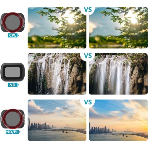 니워 [아마존베스트]Neewer Magnetic Lens Filter Kit Compatible with DJI Osmo Pocket Camera - 8 Pieces ND4 ND8 ND16 CPL ND8/PL ND16/PL ND32/PL ND64/PL Made of Optical Glass and Aviation Aluminum Frame