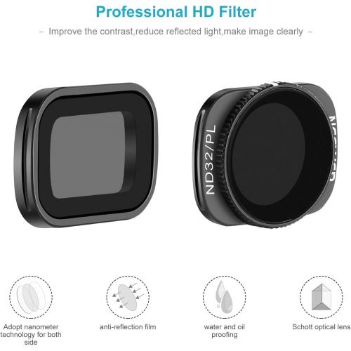 니워 [아마존베스트]Neewer DJI MAVIC FILTER KIT 3 PIECES PRO - ND4+ND8+ND16 카메라 드론 부품