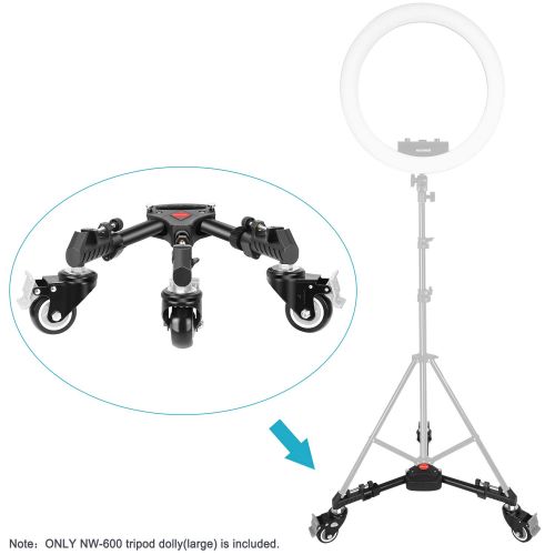 니워 [아마존 핫딜]  [아마존핫딜]Neewer Fotografie Rollwagen Dolly Hochleistung mit groesseren 3-Zoll Gummiradern verstellbaren Beinhalterungen und Tragetasche fuer Stative Lichtstative fuer Foto Beleuchtung