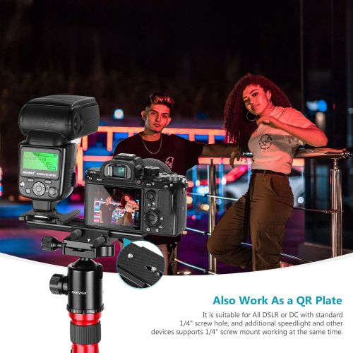 니워 Neewer 16centimeters 2-Way Macro Focusing Focus Rail Slider/Close-Up Shooting Compatible with Canon Nikon Pentax Olympus Sony Samsung and Other DSLR Camera and DC with Standard 1/4
