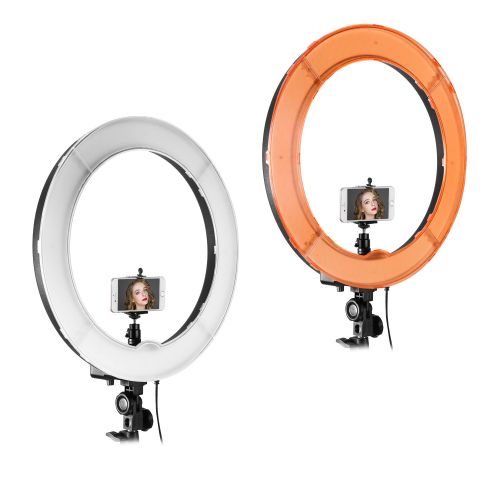 니워 Neewer Ring Light Kit:18/48cm Outer 55W 5500K Dimmable LED Ring Light, Light Stand, Carrying Bag for Camera,Smartphone,YouTube,Self-Portrait Shooting