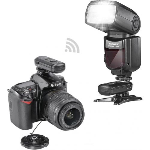 니워 Neewer PRO i-TTL Camera Flash Kit Compatible with Nikon DSLR D7100 D7000 D5300 D5200 D5100 D5000 D3200 D3100 D3300 D90 D800 D700 Camera: VK750II Auto-Focus Flash, Wireless Trigger