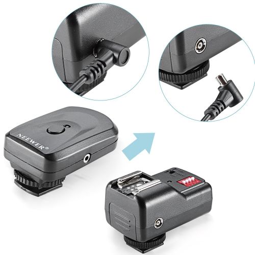 니워 Neewer 16 Channel Wireless Remote FM Flash Speedlite Radio Trigger with 2.5mm PC Receiver for Flash Units with Universal Hot Shoe