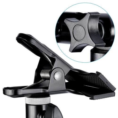 니워 Neewer 2 PCS Photo Studio Heavy Duty Metal Clamp Holder with 5/8 Light Stand Attachment for Reflector