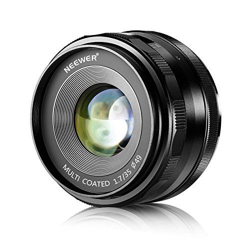 니워 Neewer 35mm F1.7 Large Aperture APS-C Manual Focus Prime Fixed Lens, Compatible with Fujifilm X-Mount Mirrorless Cameras, Including Fujifilm X-T3 X-Pro2 X-E3 X-T10 X-T20 X-A2 X-E1