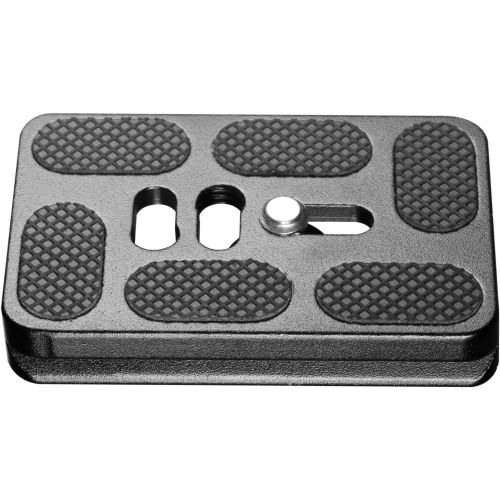 니워 Neewer 2 Pieces Metal PU-60 60 Millimeter Universal Quick Shoe Plate with 1/4 inch Screw, for Camera Tripod Ball Head(Black)