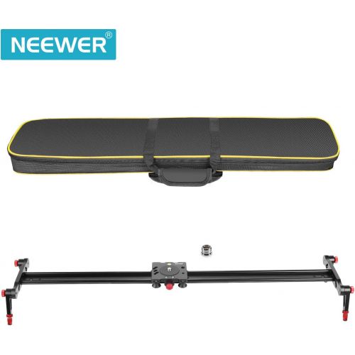 니워 Neewer Aluminum Alloy Camera Track Slider Video Stabilizer Rail with 4 Bearings for DSLR Camera DV Video Camcorder Film Photography, Loads up to 17.5 pounds/8 kilograms (120cm)