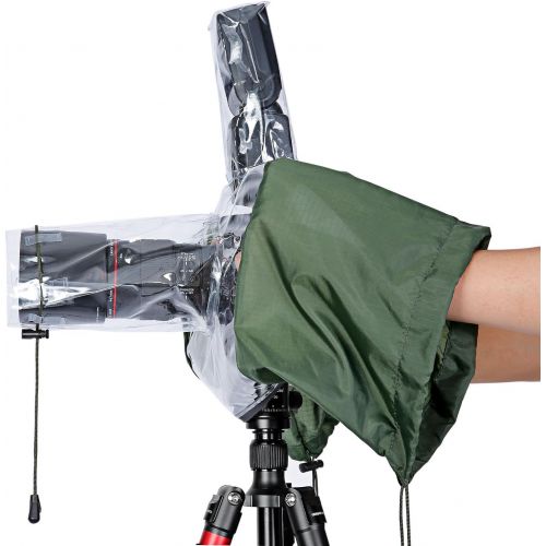 니워 Neewer Professional Camera Protector Rain Cover for Canon Rebel T5i T4i T3i,EOS 1100D 1000D 700D 650D 600D,Nikon D7100 D7000 D5200 D5100 D5000,Pentax K-5II,K-50,K-30 DSLR Camera(G