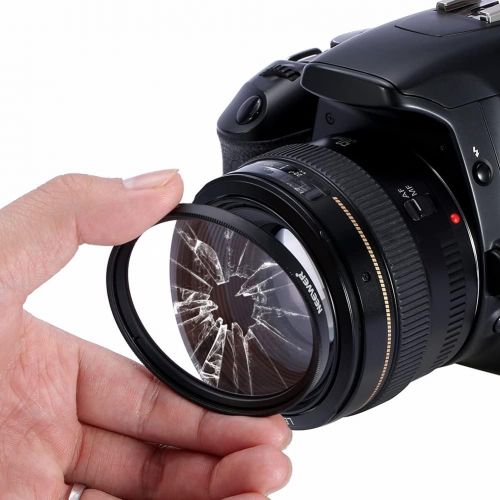 니워 Neewer 52MM Lens Filter Kit:UV, CPL, FLD, ND2, ND4, ND8 and Lens Hood, Lens Cap for NIKON D7100 D7000 D5200 D5100 D5000 D3100 D3000 D90DSLR Cameras