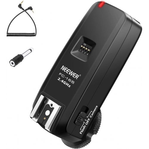 니워 Neewer FC-16 2.4G 16 Channels Wireless Remote Flash Receiver Compatible with Canon Nikon DSLR Cameras and Sony A9II A9 A7RIV A7RIII A7RII A7R A7III A7II A7 A7SII A7S A6600 A6500 Mi