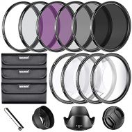 Neewer 67MM Complete Lens Filter Accessory Kit for Lenses with 67MM Filter Size: UV CPL FLD Filter Set + Macro Close Up Set (+1 +2 +4 +10) + ND Filter Set (ND2 ND4 ND8) + Other