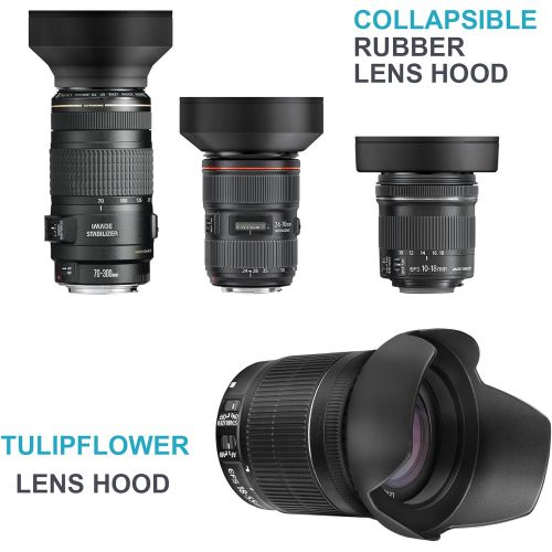 니워 Neewer 67MM Complete Lens Filter Accessory Kit for Lenses with 67MM Filter Size: UV CPL FLD Filter Set + Macro Close Up Set (+1 +2 +4 +10) + ND Filter Set (ND2 ND4 ND8) + Other