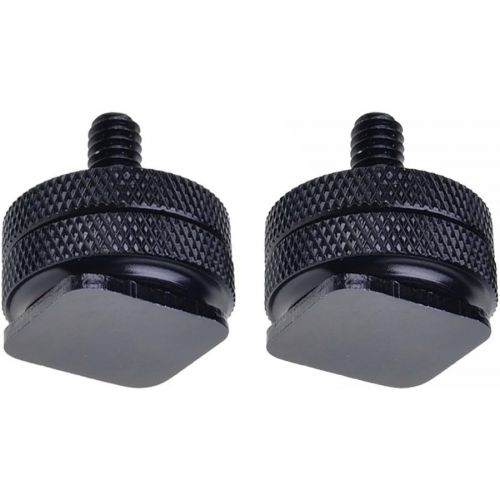 니워 Neewer Two(2) Pack of Durable Pro 1/4 Mount Adapter for Tripod Screw to Flash Hot Shoe