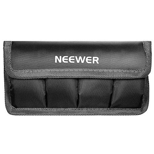 니워 Neewer DSLR Battery Bag/Holder/Case for AA Battery and lp-e6/ lp-e8/ lp-e10/ lp-e12/ en-el14/ en-el15/ fw50/ f550 and More, Suitable for Battery of Nikon D800, Canon 5DMKIII, Sony