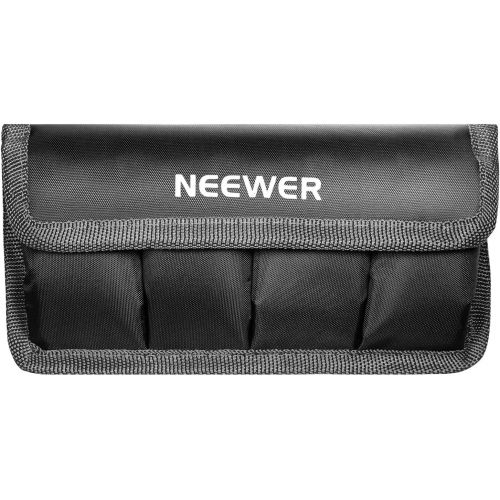 니워 Neewer DSLR Battery Bag/Holder/Case for AA Battery and lp-e6/ lp-e8/ lp-e10/ lp-e12/ en-el14/ en-el15/ fw50/ f550 and More, Suitable for Battery of Nikon D800, Canon 5DMKIII, Sony