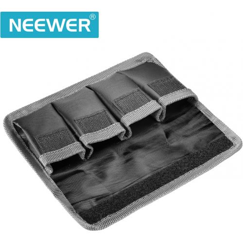 니워 Neewer DSLR Battery Bag/Holder/Case for AA Battery and lp-e6/ lp-e8/ lp-e10/ lp-e12/ en-el14/ en-el15/ fw50/ f550 and More, Suitable for Battery of Nikon D800, Canon 5DMKIII, Sony