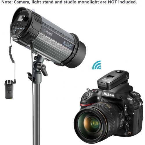 니워 Neewer 3-in-1 16 Channels 2.4G Wireless Remote Flash Trigger with N1 and N3 Shutter Cables for Nikon DSLR Cameras Such as D7100, D7000,D800,D700,D600,D90,Speedlite Flash,VISION4 St