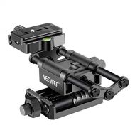 Neewer Pro 4-Way Macro Focusing Focus Rail Slider with 1/4-Inch Quick Shoe Plate Compatible with Canon Nikon Pentax Olympus Sony and Other DSLR Cameras and Camcordes Great for Clos