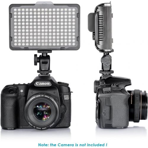 니워 Neewer on Camera Video Light Photo Dimmable 176 LED Panel with 1/4 Thread for Canon, Nikon, Sony and Other DSLR Cameras, 5600K (Battery Not Included)