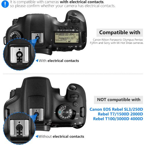 니워 Neewer NW550 Camera Flash Speedlite, Compatible with Canon Nikon Panasonic Olympus Pentax, Sony with Mi Hot Shoe and Other DSLRs and Mirrorless Cameras with Standard Hot Shoe