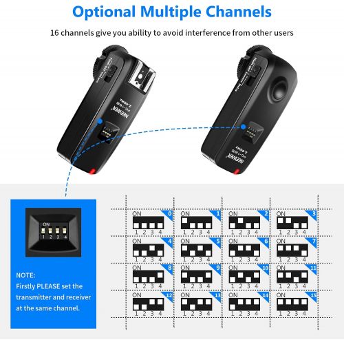 니워 Neewer 2 Packs 750II TTL Flash Speedlite kit with 2.4G Wireless Trigger and Diffuser, Compatible with Nikon DSLR D850 D810 D800 D780 D750 D700 D610 D600 D500 D7500 D7200 D5600 D530