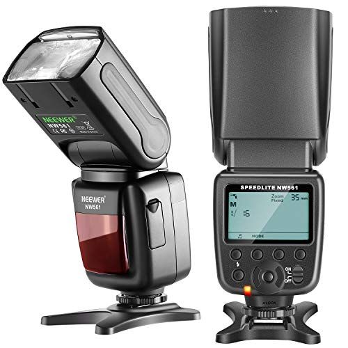 니워 Neewer NW561 LCD Display Flash Speedlite for Canon Nikon Panasonic Olympus Pentax Fijifilm and Sony with Mi Hot Shoe，DSLR and Mirrorless Cameras with Standard Hot Shoe