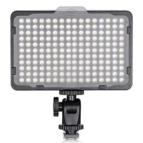 니워 Neewer on Camera Video Light Photo Dimmable 176 LED Panel with 1/4 Thread for Canon, Nikon, Sony and Other DSLR Cameras, 5600K (Battery Not Included)