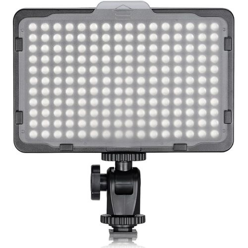 니워 Neewer on Camera Video Light Photo Dimmable 176 LED Panel with 1/4 Thread for Canon, Nikon, Sony and Other DSLR Cameras, 5600K (Battery Not Included)