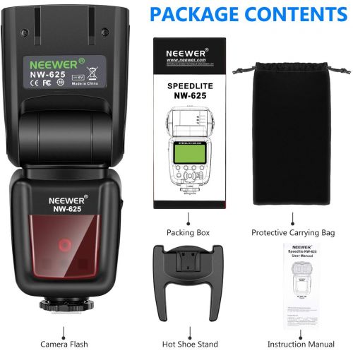 니워 Neewer NW625 GN54 Speedlite Flash for Canon Nikon Panasonic Olympus Pentax Fujifilm DSLRs and Mirrorless Cameras and Sony with Mi Hot Shoe like a9 a7 a7II a7III a7R III a7RII a7SII