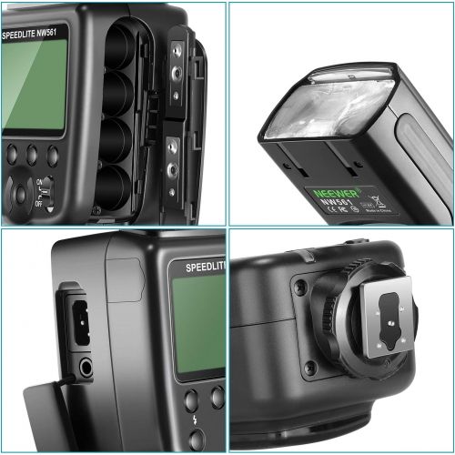 니워 Neewer NW561 Flash Speedlite Kit for Canon Nikon Panasonic Olympus Pentax Fijifilm and Sony with Mi Hot Shoe Cameras with 2.4G Wireless Trigger