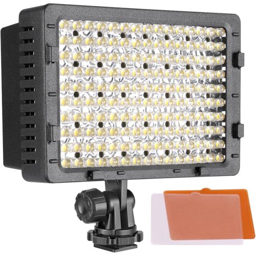 니워 NEEWER 160 LED CN-160 Dimmable Ultra High Power Panel Digital Camera / Camcorder Video Light, LED Light compatible with Canon, Nikon, Pentax, Panasonic,SONY, Samsung and Olympus D