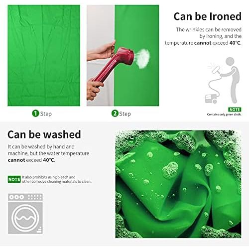 니워 Neewer 10 x 12FT / 3 x 3.6M PRO Photo Studio Premium Polyester Collapsible Backdrop Background for Photography,Video and Televison (Background ONLY) - GREEN