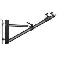 Neewer Wall Mounting Boom Arm with Triangle Base for Photography Studio Video Strobe Light Monolight Softbox Umbrella Reflector, 180 Degree Rotation, Max Length 66.5 inches/169cent